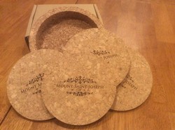 Cork 4pc coaster set